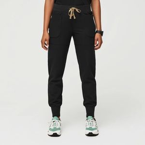Figs Black Gold Nepal Skinny Jogger Scrub Pants